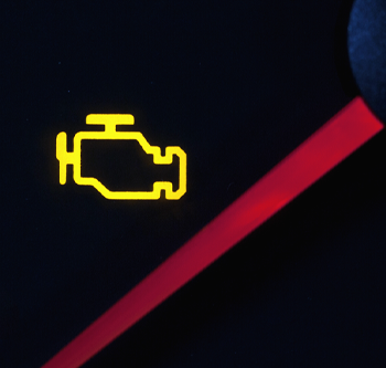 A car's check engine light